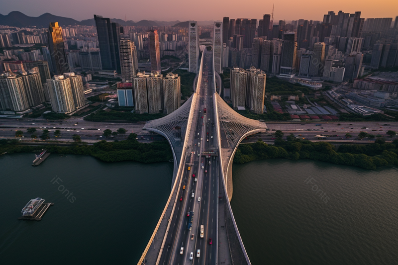 傍晚夕阳西下城市建筑摄影实拍图,高清,摄影图,摄影图片,图片大全,摄影图免费下载